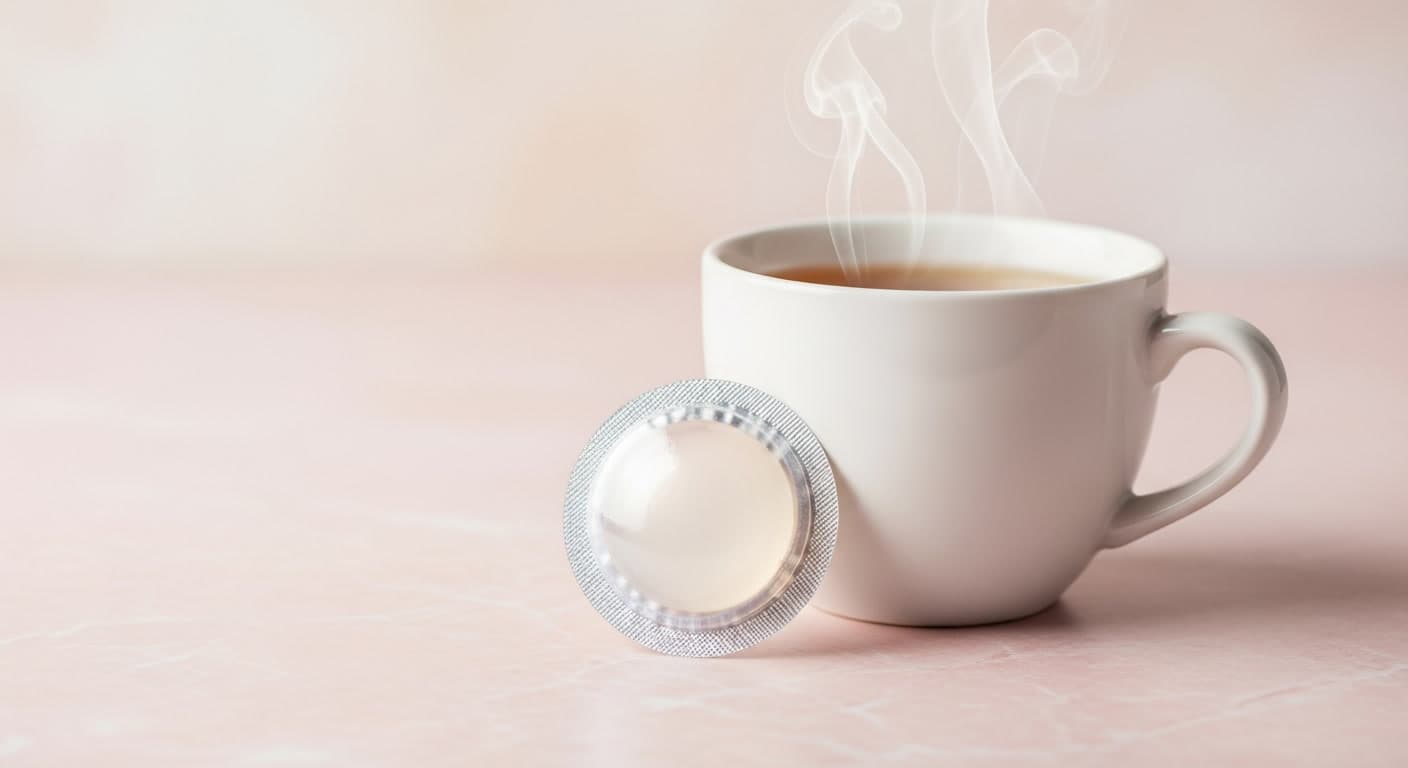 Contraceptive pill pack on marble surface representing hormonal hair loss