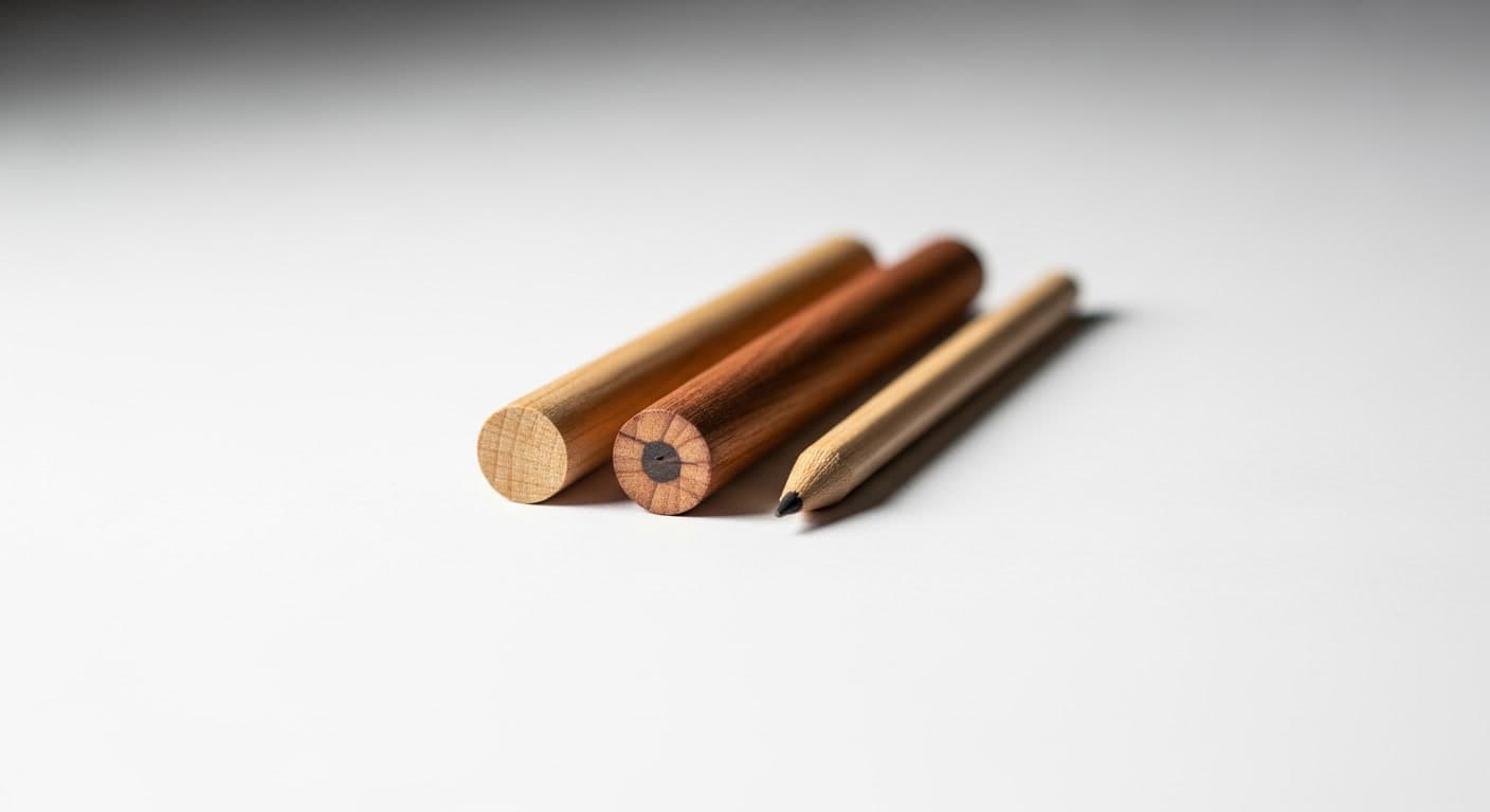 Decreasing pencil sizes representing follicle miniaturization