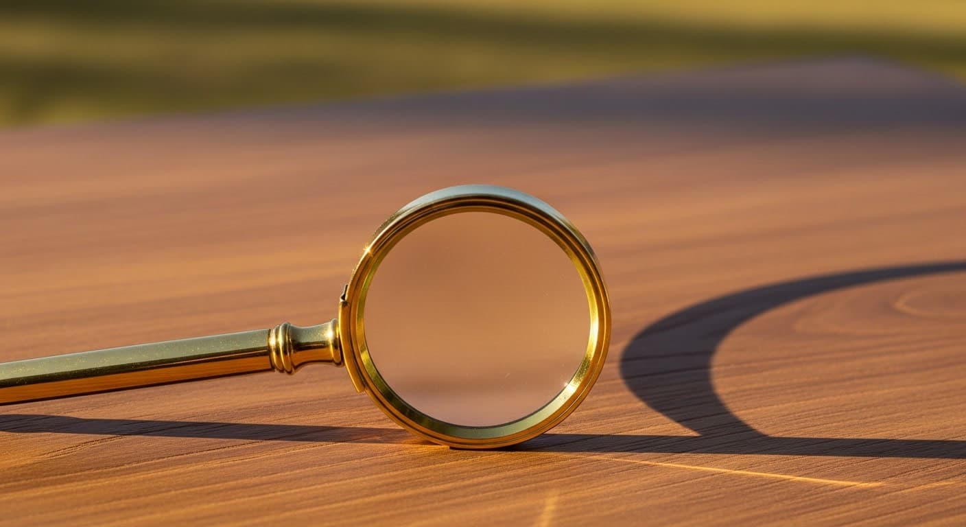 Magnifying glass representing donor area assessment for hair transplant