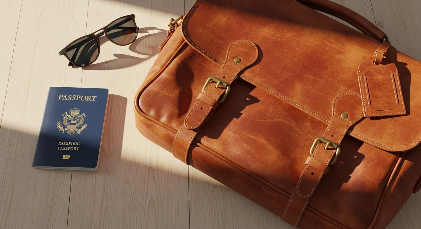 Travel bag representing hair transplant medical tourism to Turkey