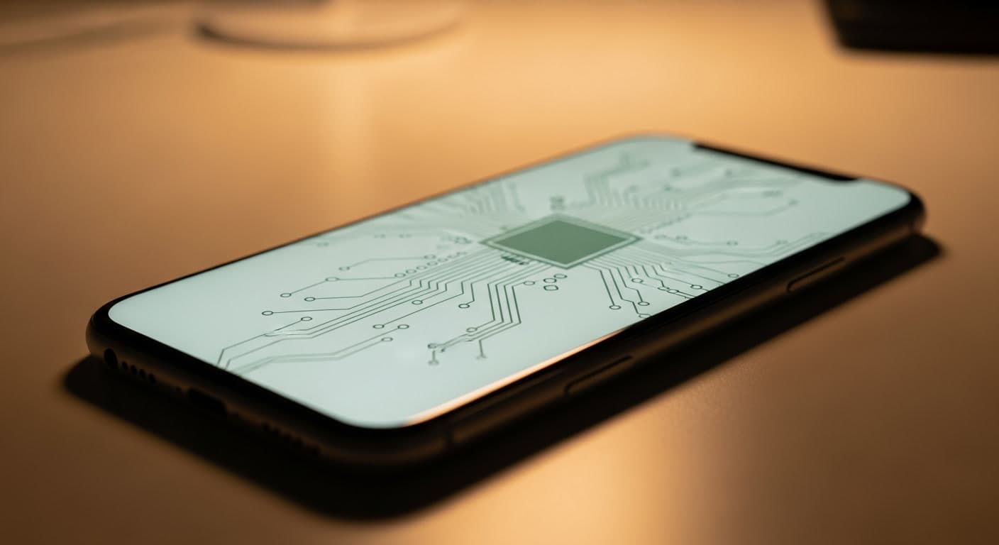 Phone camera lens representing AI-powered hair density analysis