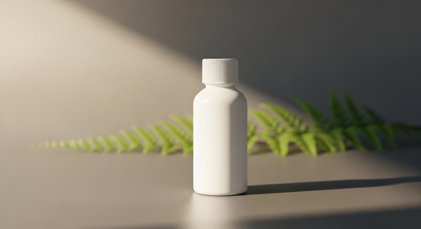 Prescription bottle representing JAK inhibitor treatment for hair loss
