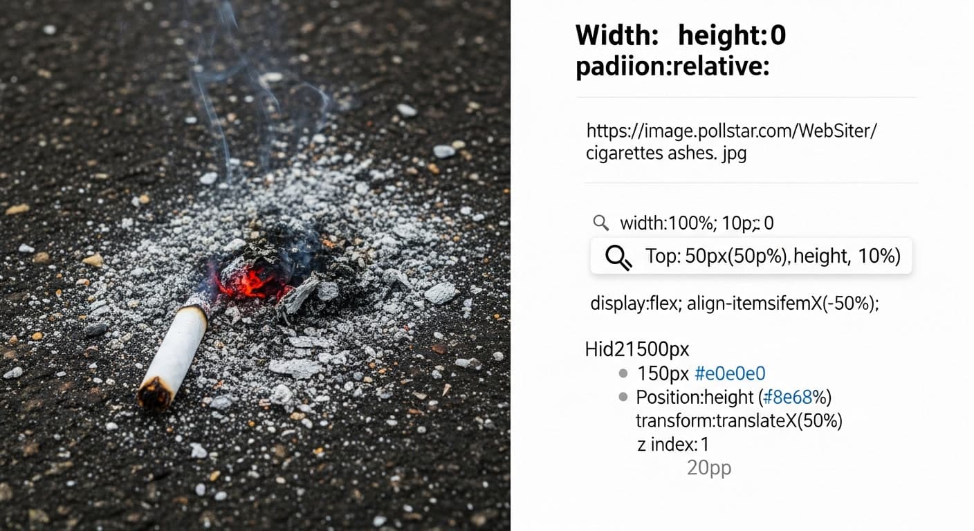 Extinguished cigarette representing the link between smoking and hair loss