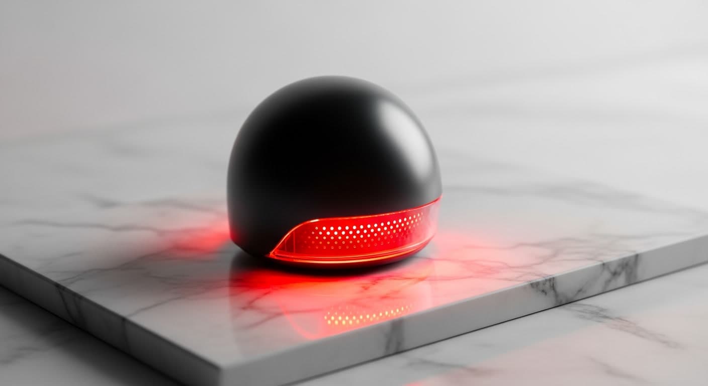 Red light therapy laser cap for hair loss tracking