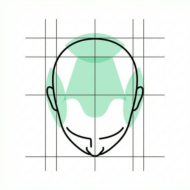 Male pattern baldness guide cover